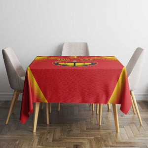 Personalized Tigray Region Tablecloth Coat Of Arms With Tigray Map