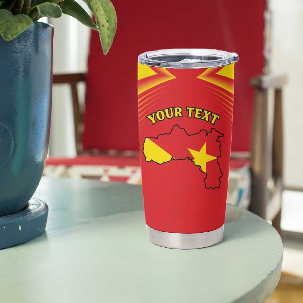 Personalized Tigray Region Tumbler Cup Coat Of Arms With Tigray Map
