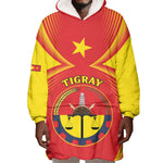 Personalized Tigray Region Wearable Blanket Hoodie Coat Of Arms With Tigray Map
