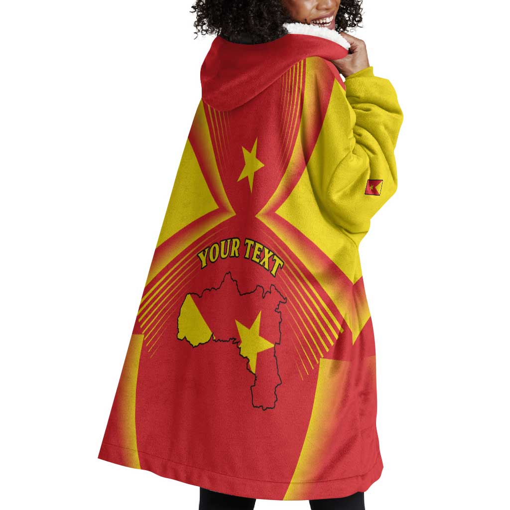 Personalized Tigray Region Wearable Blanket Hoodie Coat Of Arms With Tigray Map