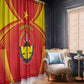 Personalized Tigray Region Window Curtain Coat Of Arms With Tigray Map