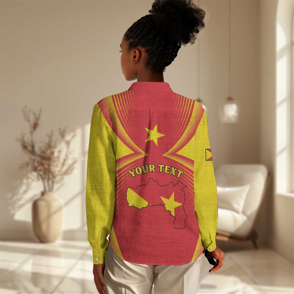Personalized Tigray Region Women Casual Shirt Coat Of Arms With Tigray Map