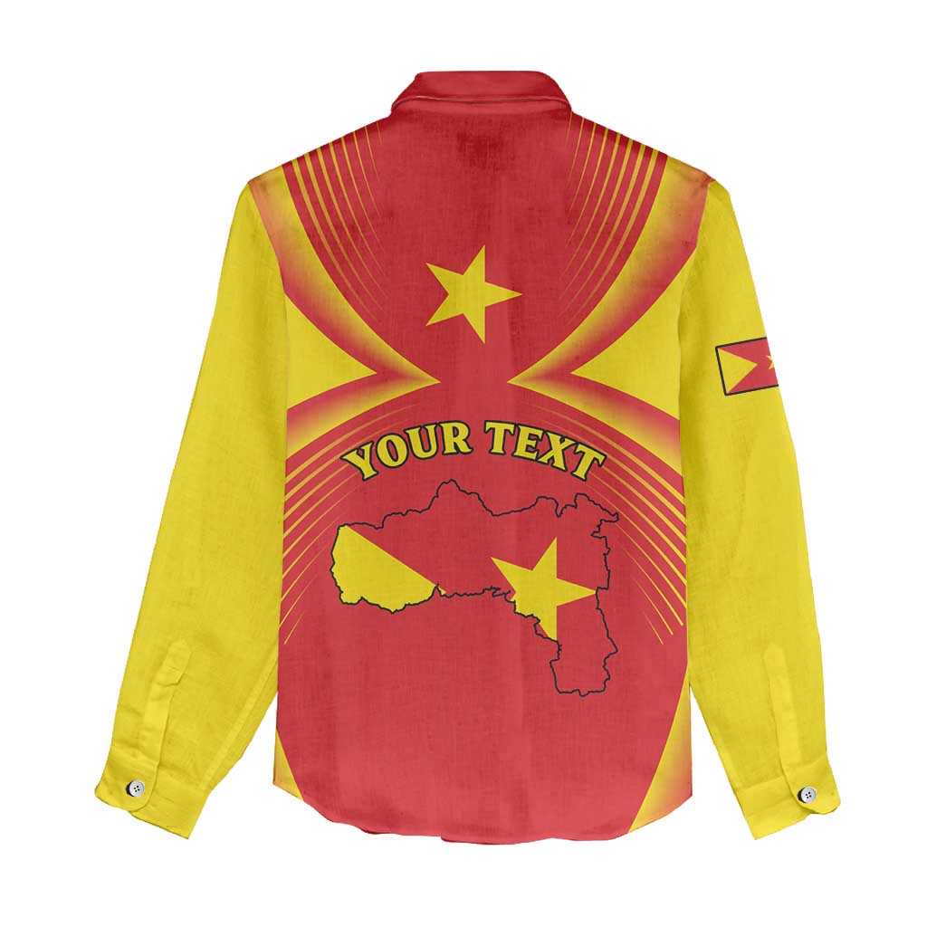 Personalized Tigray Region Women Casual Shirt Coat Of Arms With Tigray Map