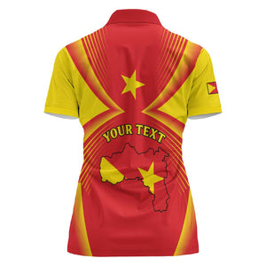 Personalized Tigray Region Women Polo Shirt Coat Of Arms With Tigray Map