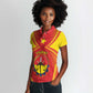 Personalized Tigray Region Women Polo Shirt Coat Of Arms With Tigray Map