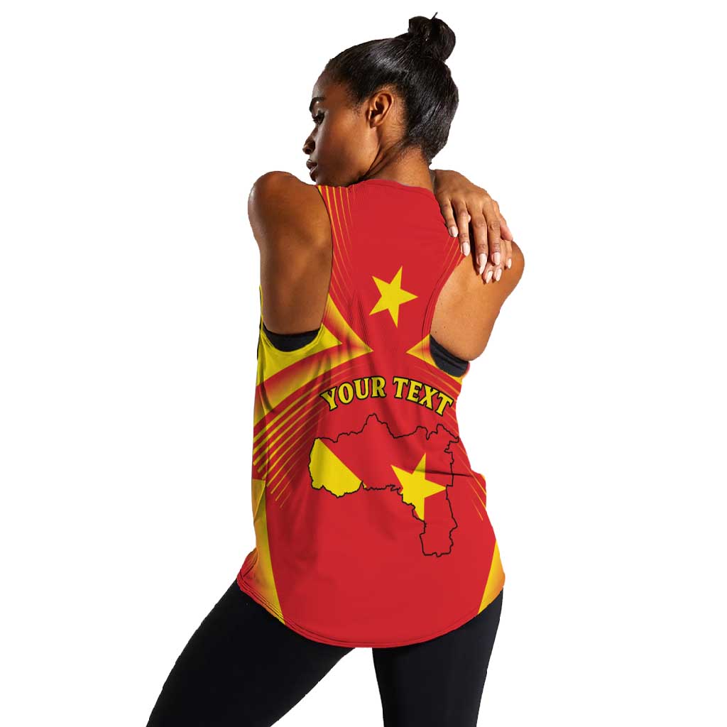 Personalized Tigray Region Women Racerback Tank Coat Of Arms With Tigray Map