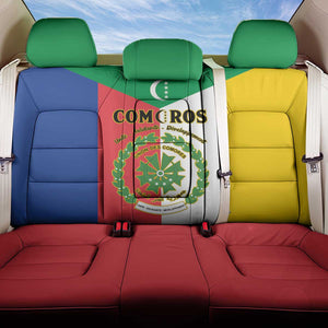 Comoros Coat Of Arms Flag Style Back Car Seat Cover