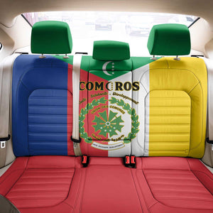 Comoros Coat Of Arms Flag Style Back Car Seat Cover