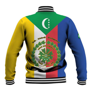 Comoros Coat Of Arms Flag Style Baseball Jacket