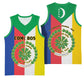 Comoros Coat Of Arms Flag Style Basketball Jersey - African Pride