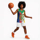 Comoros Coat Of Arms Flag Style Basketball Jersey - African Pride