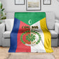 Comoros Coat Of Arms Flag Style Blanket