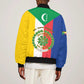 Comoros Coat Of Arms Flag Style Bomber Jacket