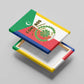 Comoros Coat Of Arms Flag Style Canvas Wall Art