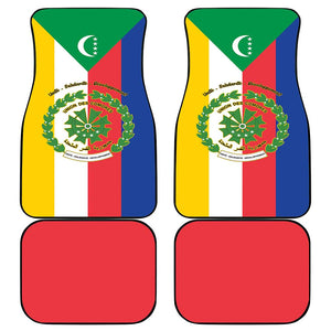Comoros Coat Of Arms Flag Style Car Mats