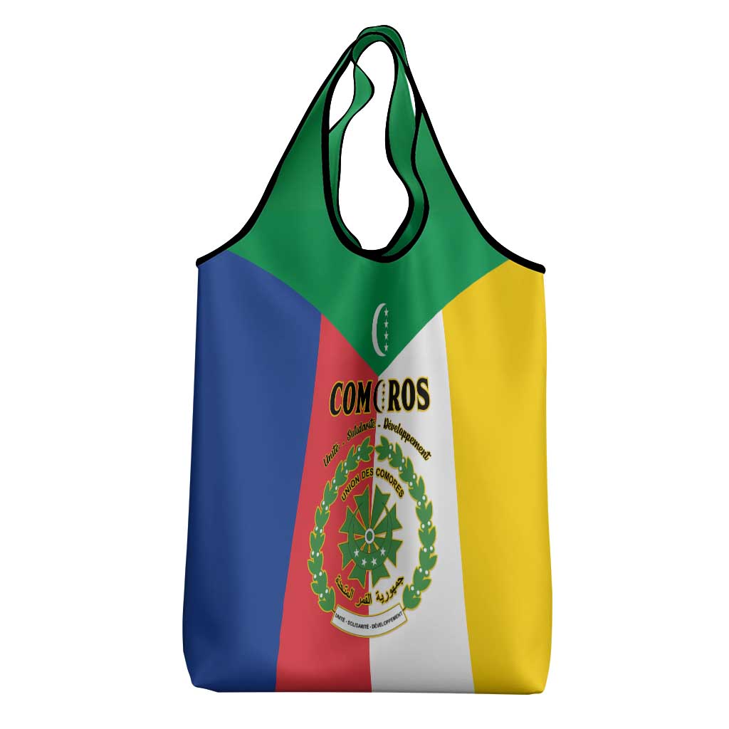 Comoros Coat Of Arms Flag Style Grocery Bag