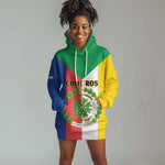 Comoros Coat Of Arms Flag Style Hoodie Dress