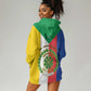 Comoros Coat Of Arms Flag Style Hoodie Dress
