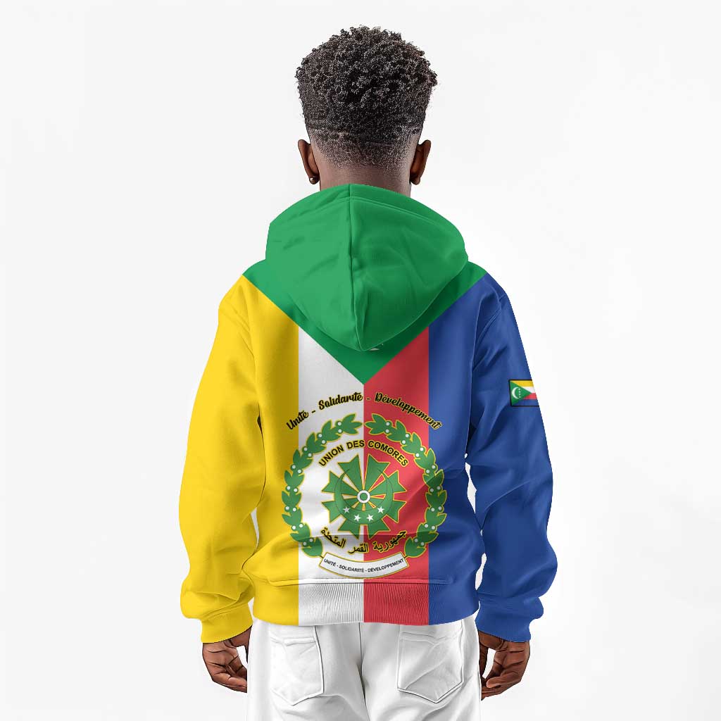 Comoros Coat Of Arms Flag Style Kid Hoodie