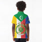 Comoros Coat Of Arms Flag Style Kid Polo Shirt