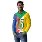 Comoros Coat Of Arms Flag Style Long Sleeve Polo Shirt