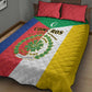 Comoros Coat Of Arms Flag Style Quilt Bed Set