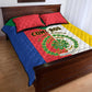 Comoros Coat Of Arms Flag Style Quilt Bed Set