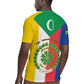 Comoros Coat Of Arms Flag Style Rugby Jersey