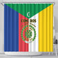 Comoros Coat Of Arms Flag Style Shower Curtain