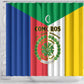 Comoros Coat Of Arms Flag Style Shower Curtain