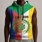 Comoros Coat Of Arms Flag Style Sleeveless Zip Hoodie - African Pride