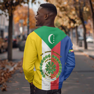 Comoros Coat Of Arms Flag Style Sweatshirt