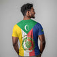 Comoros Coat Of Arms Flag Style T shirt