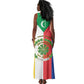 Comoros Coat Of Arms Flag Style Tank Maxi Dress