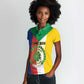 Comoros Coat Of Arms Flag Style Women Polo Shirt