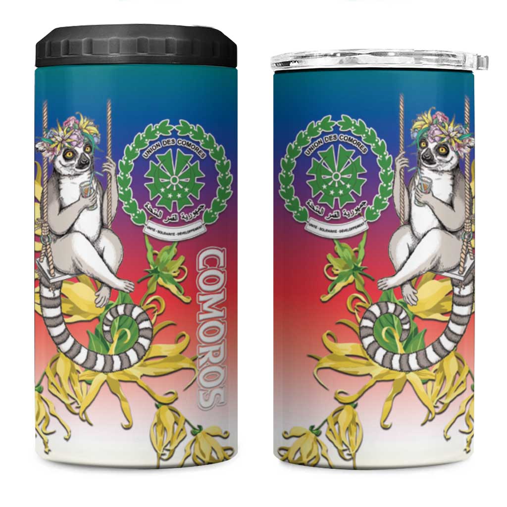 Comoros 4 in 1 Can Cooler Tumbler Mongoose Lemur With Ylang Ylang