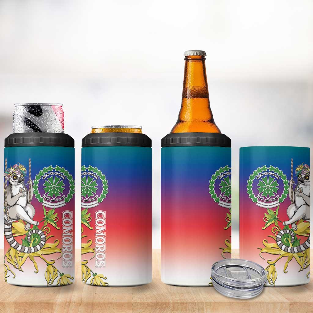 Comoros 4 in 1 Can Cooler Tumbler Mongoose Lemur With Ylang Ylang