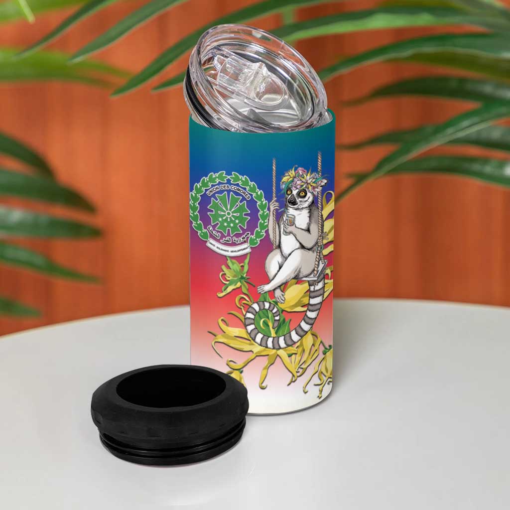 Comoros 4 in 1 Can Cooler Tumbler Mongoose Lemur With Ylang Ylang
