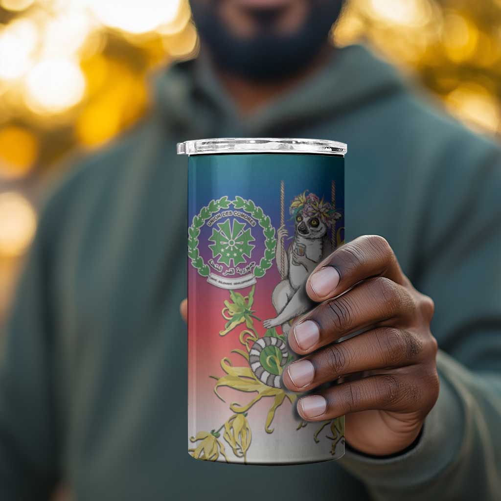 Comoros 4 in 1 Can Cooler Tumbler Mongoose Lemur With Ylang Ylang