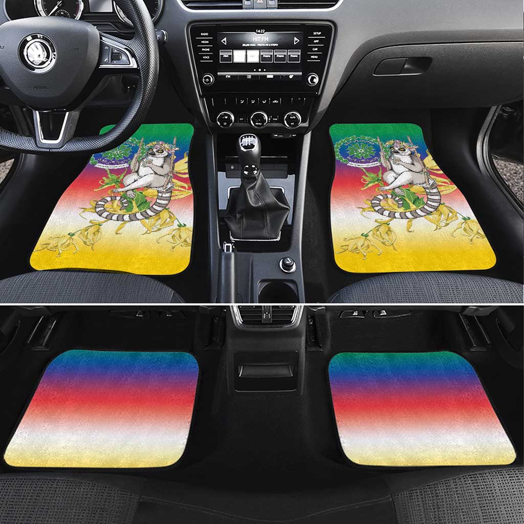 Comoros Car Mats Mongoose Lemur With Ylang Ylang