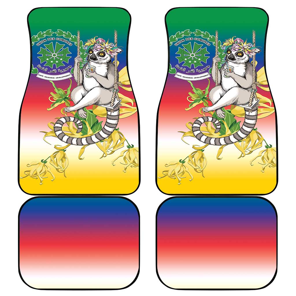 Comoros Car Mats Mongoose Lemur With Ylang Ylang