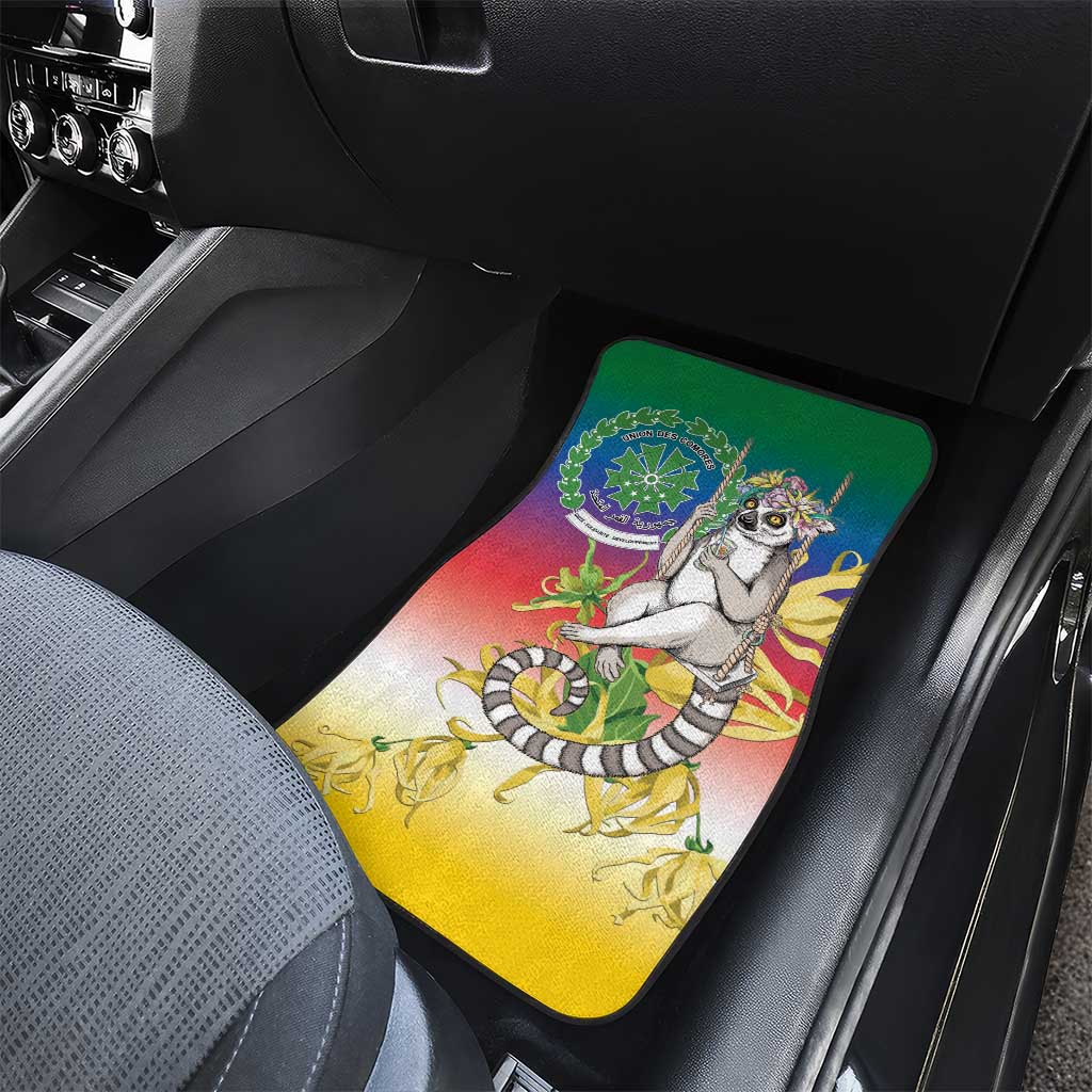 Comoros Car Mats Mongoose Lemur With Ylang Ylang
