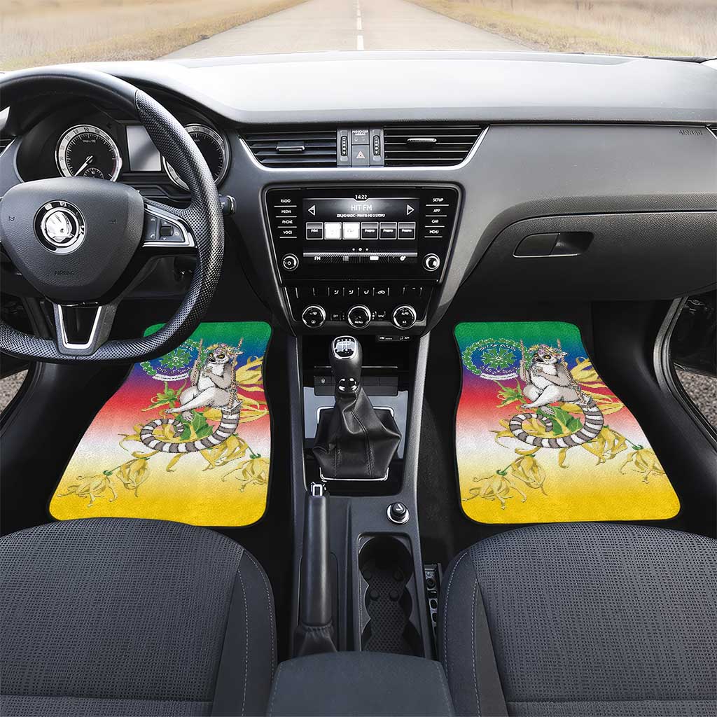 Comoros Car Mats Mongoose Lemur With Ylang Ylang