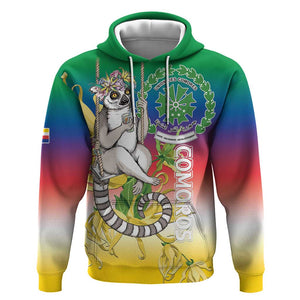 Comoros Hoodie Mongoose Lemur With Ylang Ylang