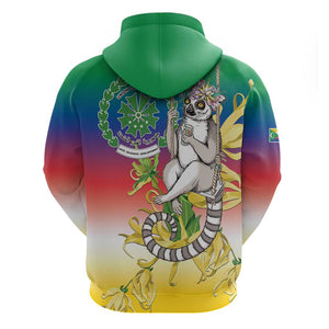 Comoros Hoodie Mongoose Lemur With Ylang Ylang