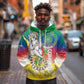 Comoros Hoodie Mongoose Lemur With Ylang Ylang