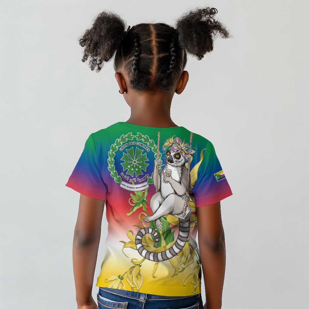 Comoros Kid T shirt Mongoose Lemur With Ylang Ylang