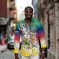 Comoros Long Sleeve Button Shirt Mongoose Lemur With Ylang Ylang