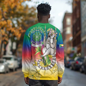 Comoros Long Sleeve Shirt Mongoose Lemur With Ylang Ylang