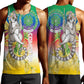 Comoros Men Tank Top Mongoose Lemur With Ylang Ylang